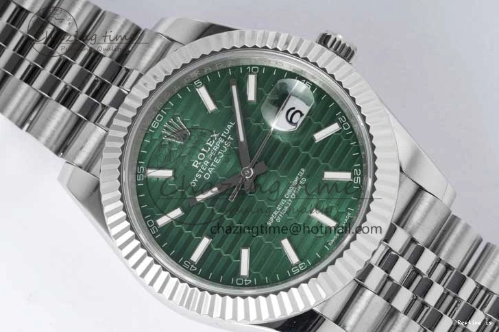 1231 Contemporary DateJust 41mm 126334 DIWF 1:1 Best Edition 904L Steel Green Fluted Dial on Jubilee Bracelet SA 2308